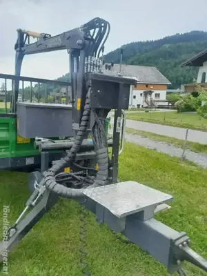 Traktoranhänger 3 seiten Kipper mit Kran 6 to Bild 4