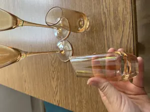 Set Sektglas und Schnapsglas orange