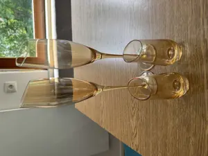 Set Sektglas und Schnapsglas orange Bild 2