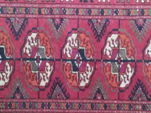 Pakistan Bokhara-Teppich 100x52 cm, , Nichtraucherhaushalt. Bild 2