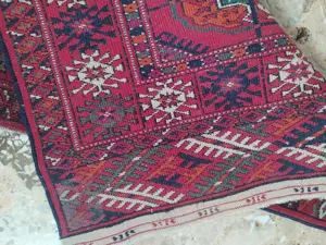 Pakistan Bokhara-Teppich 100x52 cm, , Nichtraucherhaushalt. Bild 3