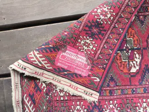 Pakistan Bokhara-Teppich 100x52 cm, , Nichtraucherhaushalt. Bild 5