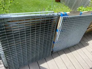 4 Gitter für Schacht (Rost) feuerverzinkt