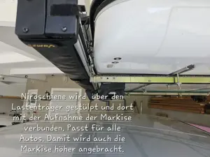 Komplettes Set Dachzelt, Markise, Seitenwand, Tunnel Bild 9
