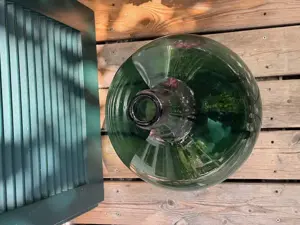 Glasballon grün
