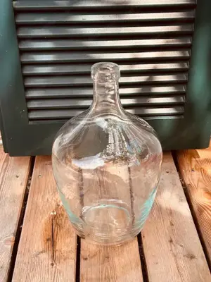 Glasballon weisses Glas Bild 3