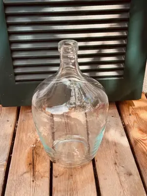 Glasballon weisses Glas