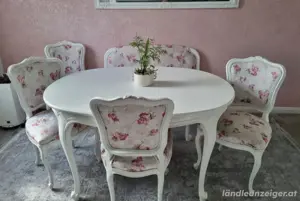 Esstisch Esszimmer Stühle Stuhl shabby chic Bild 3