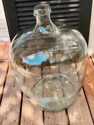 Glasballon weiss