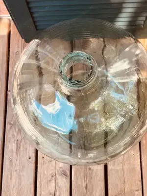 Glasballon weiss Bild 2
