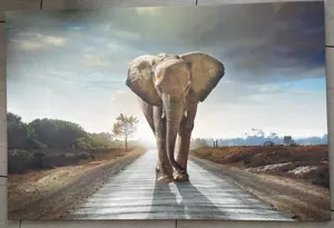 Wandbild Elefant auf Leinwand 120 x 80