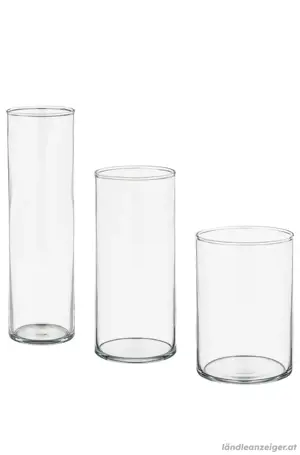 Vase Cylinder 3er Set