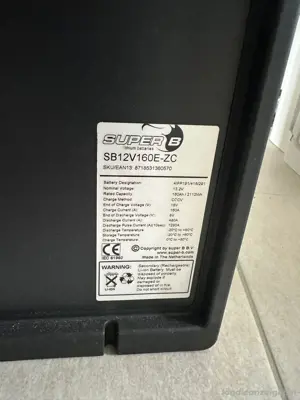 Super B Lithium Batterie 160 Ah Bild 2