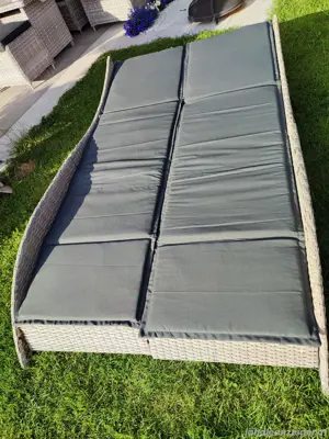 Polyrattan Doppelliege Bild 4