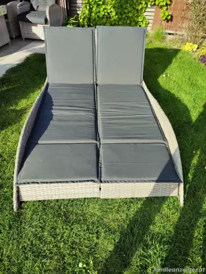 Polyrattan Doppelliege
