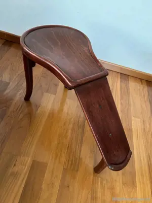 Antiker Schuhputzhocker von Thonet RARITÄT Bild 3