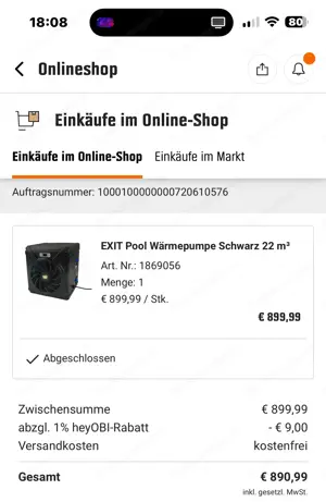 Pool Wärmepumpe 