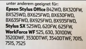 Druckerpatronen für Epson Stylus