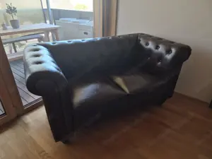 Ledersofa für 2 Personen