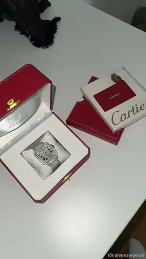 Cartier Santos Iced Out