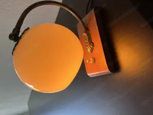 Space Age Lampe Vintage 70er Jahre  Retro Vintage Opalglas Bild 4