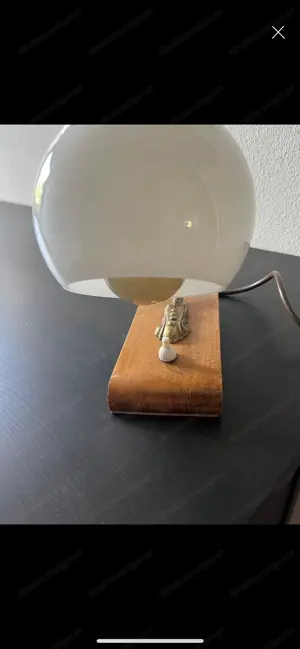 Space Age Lampe Vintage 70er Jahre  Retro Vintage Opalglas Bild 2