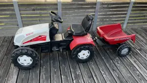 Steyr Trettraktor Rolly Toys gross mit Zubehör
