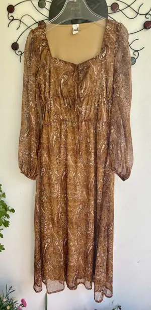 Langes Plaisley Kleid