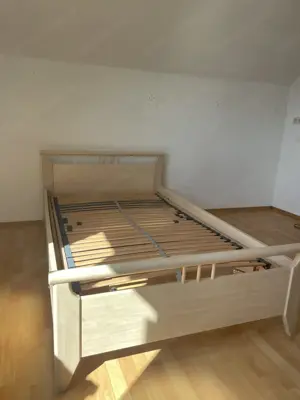 Bettgestell Holz mit Lehne OHNE Lattenrost *kleine Macken