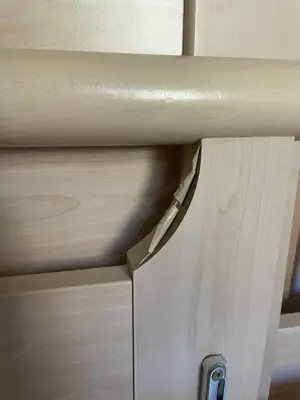 Bettgestell Holz mit Lehne OHNE Lattenrost *kleine Macken Bild 2