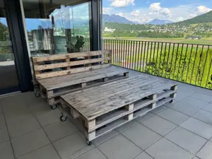 Gartenmöbel - Palettenmöbel - Paletten Lounge - Paletten Couch Bild 4