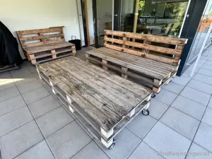 Gartenmöbel - Palettenmöbel - Paletten Lounge - Paletten Couch