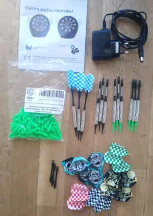 Dart-Spiel elektronisch inkl. Pfeile, Zubehör, Anleitung und Verpackung Bild 3