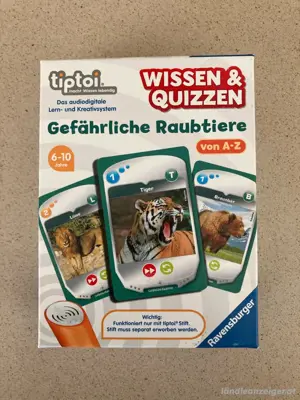 tiptoi Spiel: gefährliche Raubtiere
