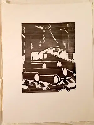 Leopold Fetz - Holzschnitt Bild 2
