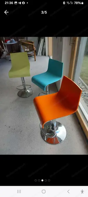Barhocker Retro 70er Look Bild 2