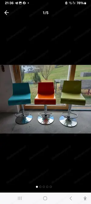 Barhocker Retro 70er Look Bild 3