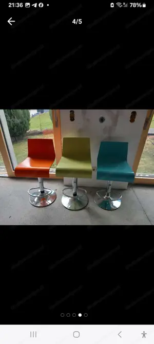 Barhocker Retro 70er Look Bild 4