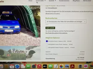 Steinbock Garagenzelt Bild 4