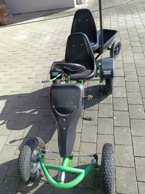 gokart mit soziussitz und anhänger Bild 2