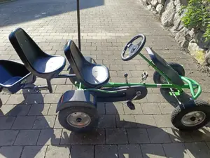 gokart mit soziussitz und anhänger