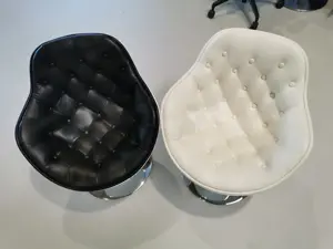 Kunstledersessel Apja in Schwarz und Weiß 