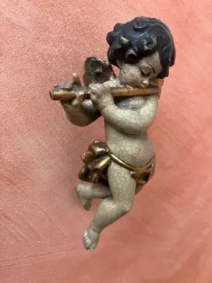 Engelfigur mit Flöte - ein Schnäppchen! Bild 2