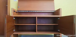 Großer Echtholz Schreibtisch (optional mit mit Sekretär), Chefbüro, Designermöbel Bild 6