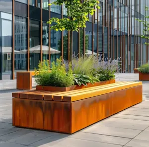 Sonderanfertigungen aus Cortenstahl   Hochbeete, Pflanzsysteme & Gartenmöbel nach Maß Bild 10