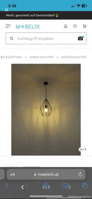 Hängeleuchte Esszimmerlampe Bild 2