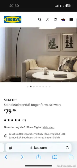 Bogenlampe   Stehlampe Bild 4