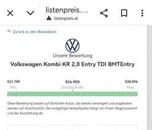 VW Bus T6 Kombi mit kurzem Radstand Bild 9
