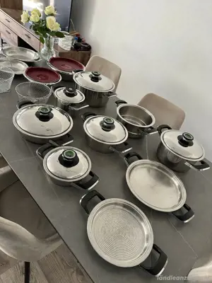 AMC Töpfe Set Inkl. Visiotherm Deckel Inkl. Zubehör