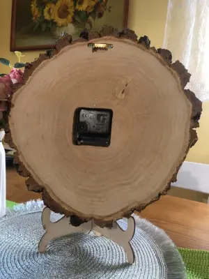 einzigartige holz-uhr   perfekt für oma oder opa!